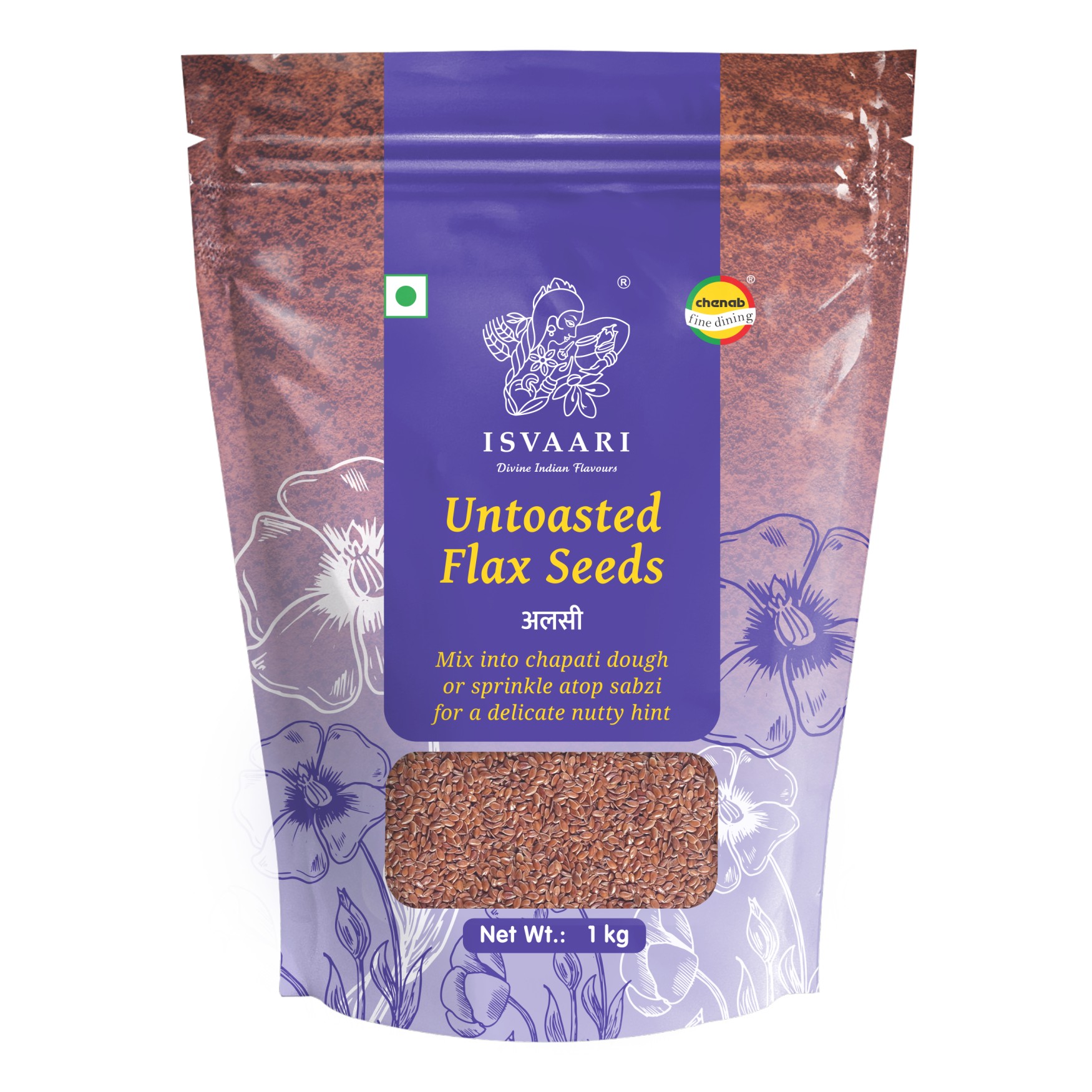 Isvaari Untoasted Flax Seeds